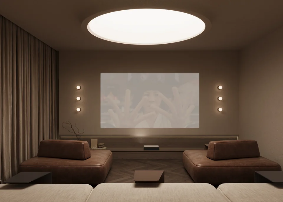 Warm club-room Tér Heritage cinema interior